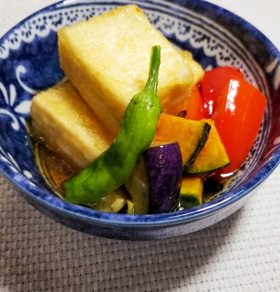 夏野菜と豆腐の揚げ浸し Foodie Mizuho S Website